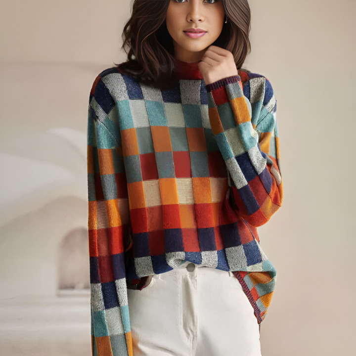 Luxurious High Neck Cashmere Sweater