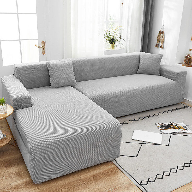 Textured Stretch Sofa Cover Non-Slip Sofa Protector