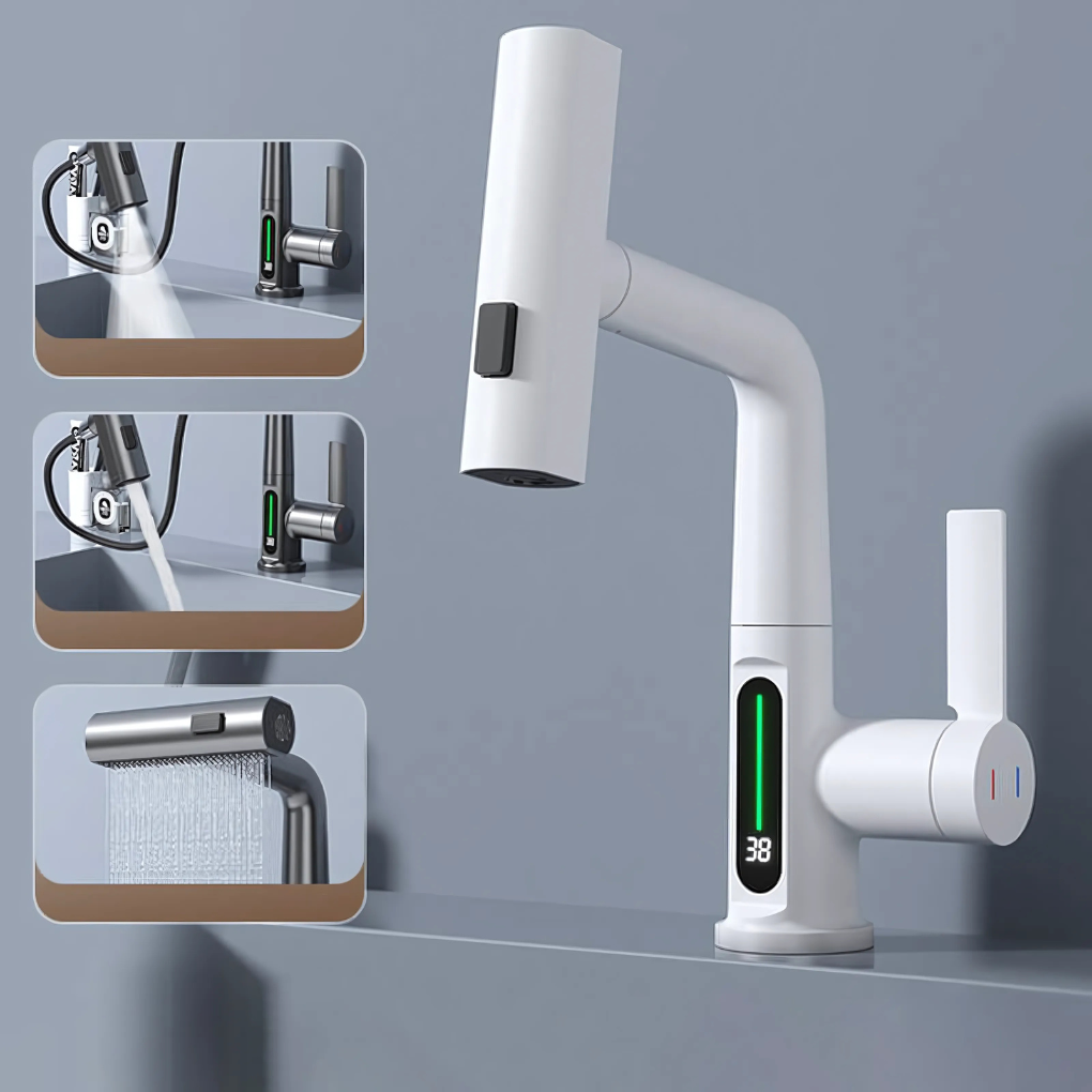 Flexible LED Faucet for Kitchen & Bathroom