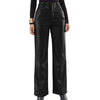 SleekEdge High-Waist Leather Pants for Women