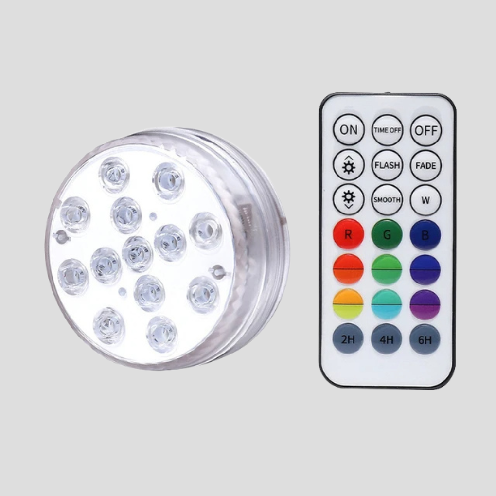 LED Light Color Submersible Pool Light with RF Remote