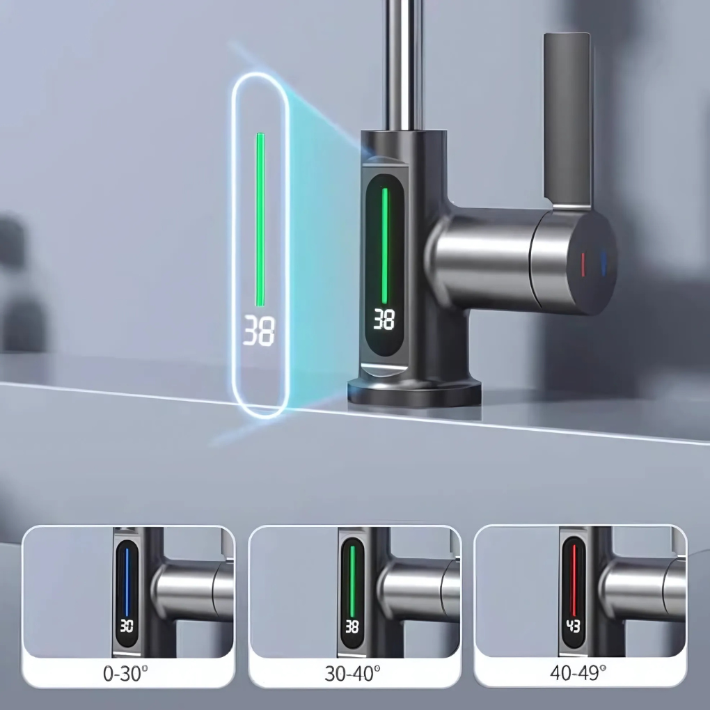Flexible LED Faucet for Kitchen & Bathroom