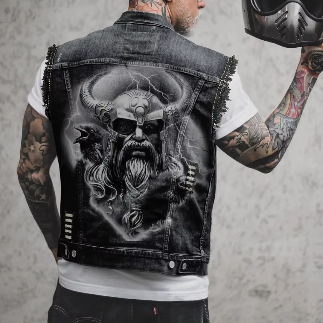 Retro Denim Men's Vest
