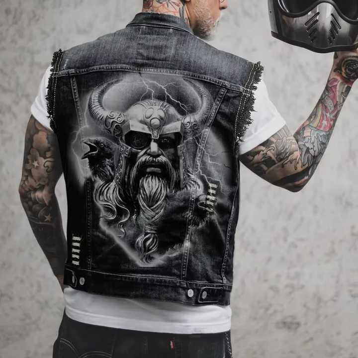 Retro Denim Men's Vest