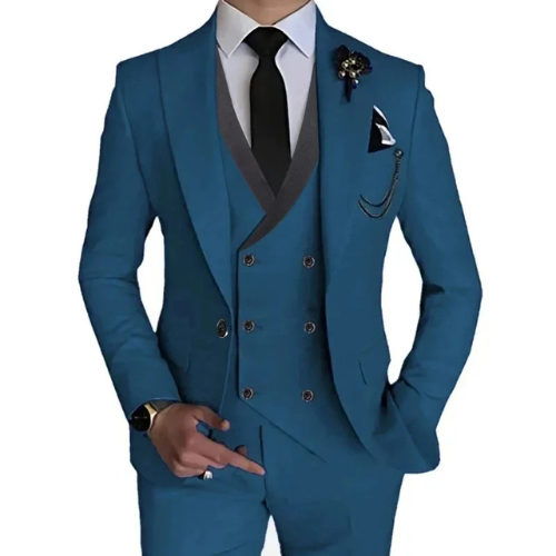 Stylish 3-Piece Slim Fit Men's Suit