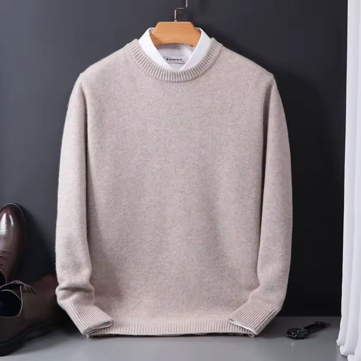 Classic Cashmere-Blend Men's Pullover