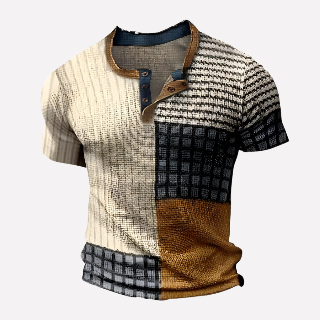 Men’s Waffle Knit Casual Tee