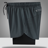 Quick-Dry Men's Running Shorts with Zipper