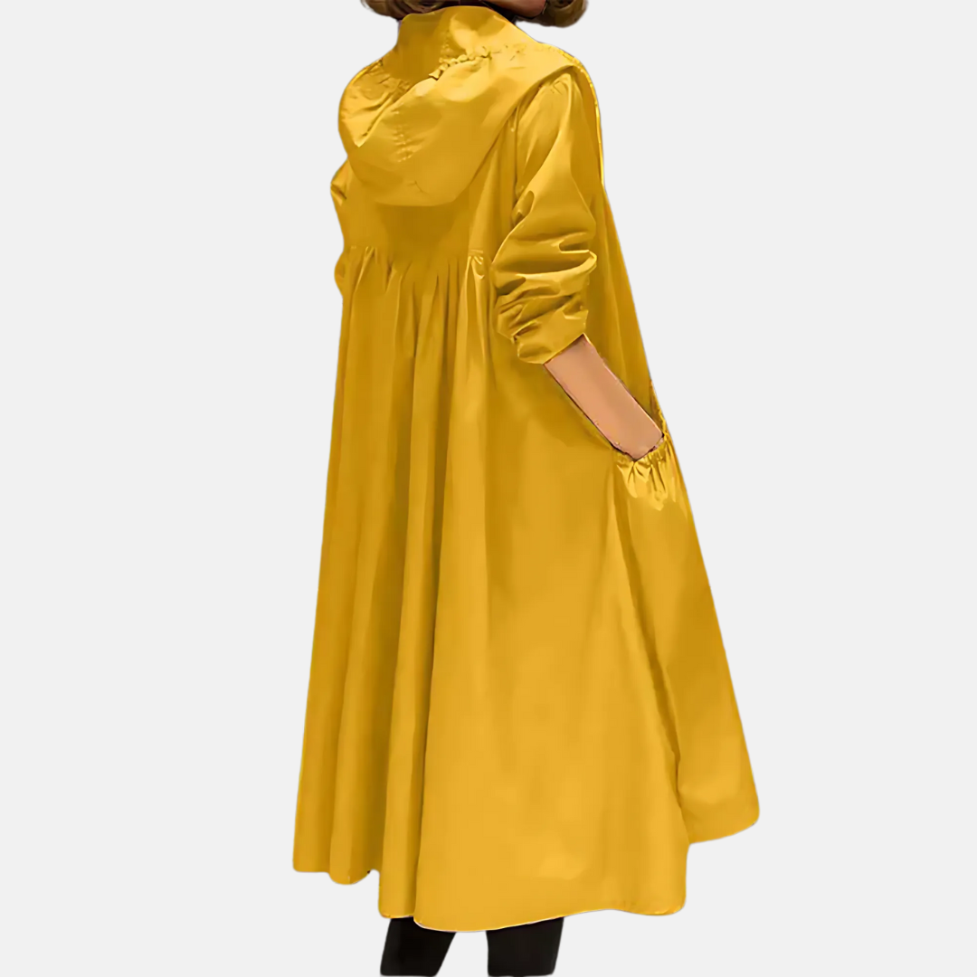 Women’s Waterproof Hooded Knee Length Jacket
