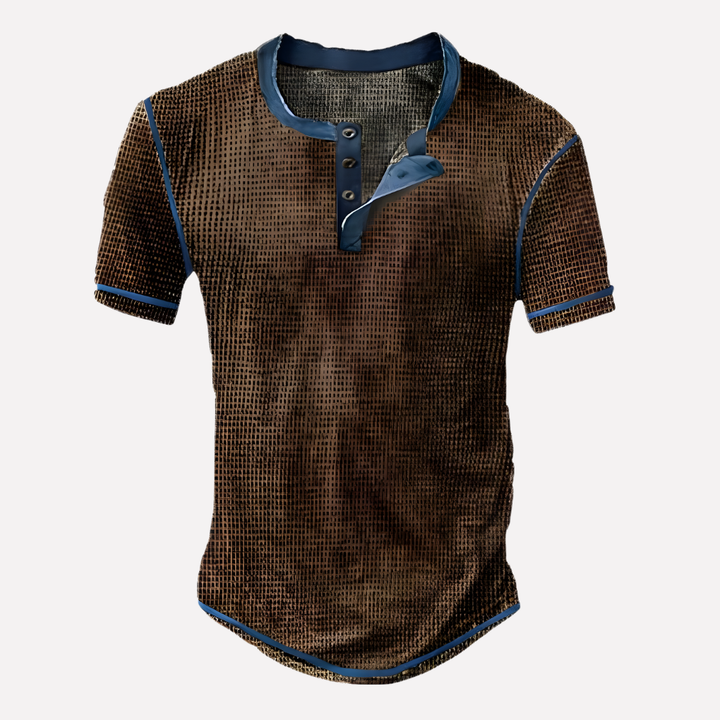 Men’s Waffle Knit Casual Tee