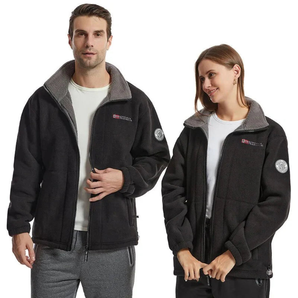 Wind Resistant Men's Fleece Jacket  Practical and Stylish