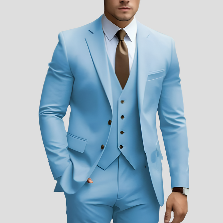 Elegant Style Men’s 3 Piece Beige Slim Fit Suit ( Pre-Sale )