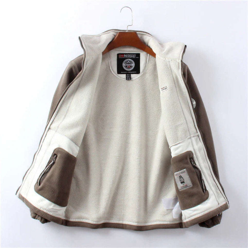 Wind Resistant Men's Fleece Jacket  Practical and Stylish