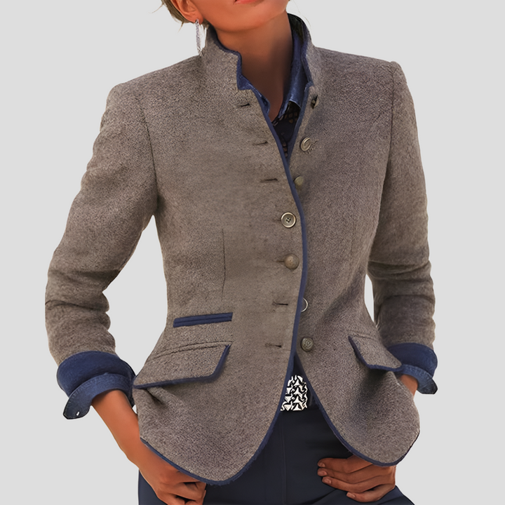 Elegant Ladies Jacket in Plain Colour