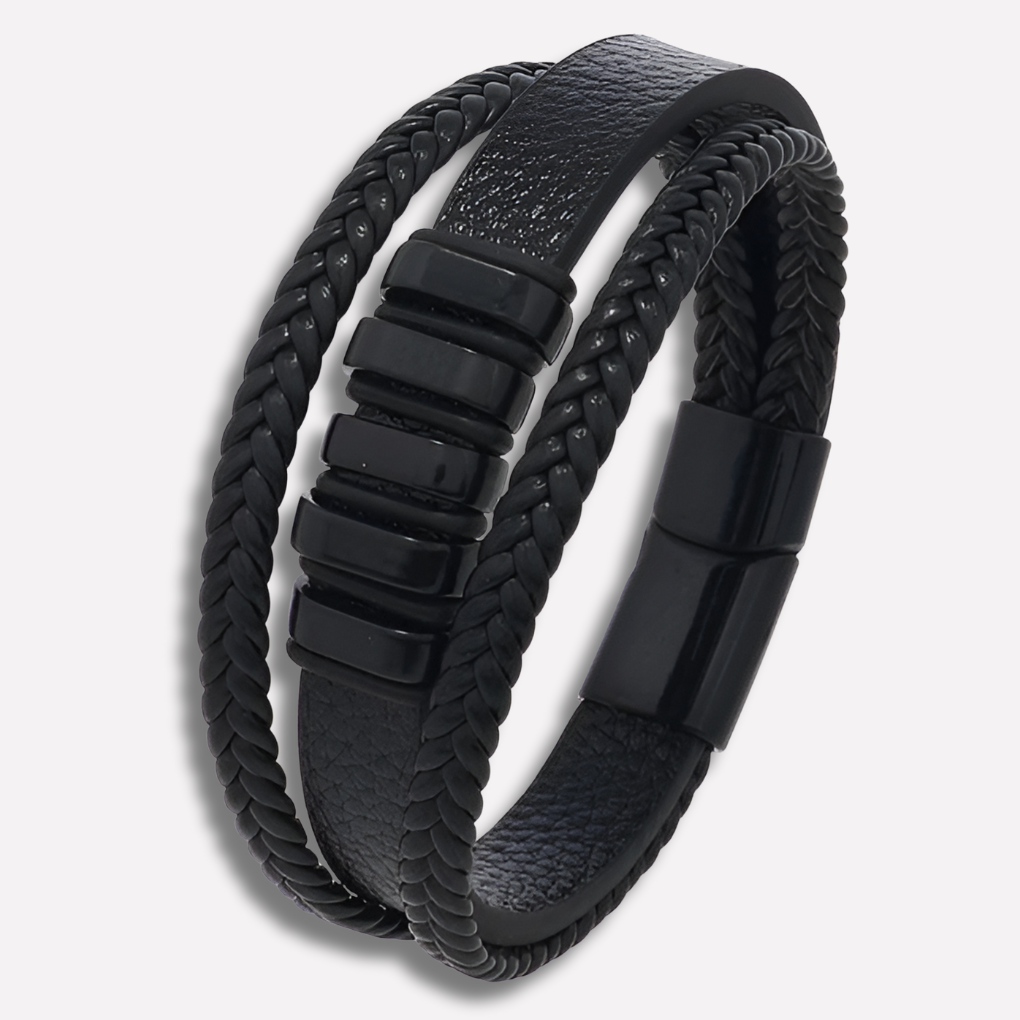 Stylish Leather Bracelet for Men Timeless Accessory Modern Edge