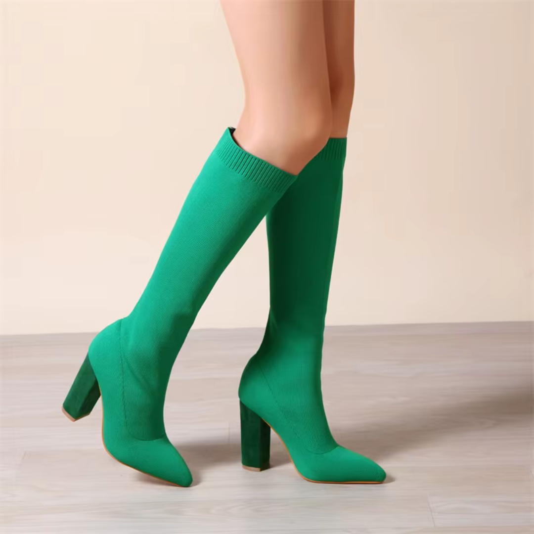 Women's Knee-High Stretch Boots Effortless Elegance with Everyday Comfort