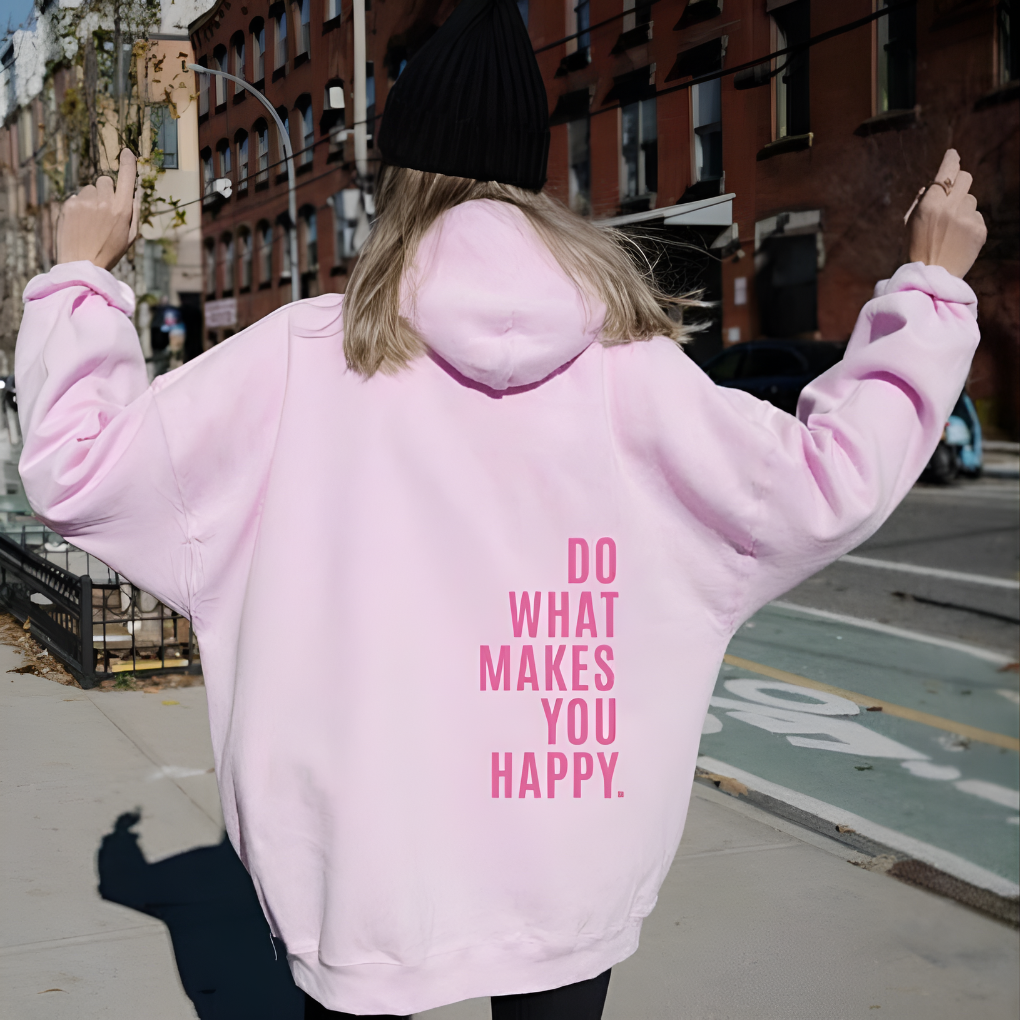 Printed Cozy Hooded Sweatshirt ( Pre-Sale )