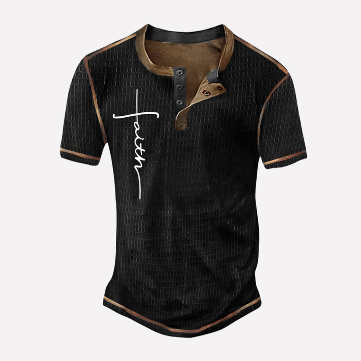 Men’s Waffle Knit Casual Tee