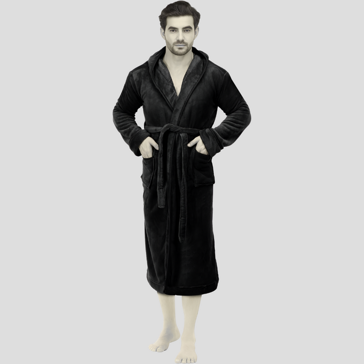 Comfortable Men's Fleece Bathrobe