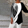 Modern Geometric Tunic with Long Sleeves