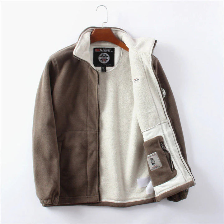 Wind Resistant Men's Fleece Jacket  Practical and Stylish