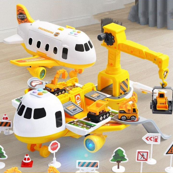 Deformable Storage Passenger Plane Toy