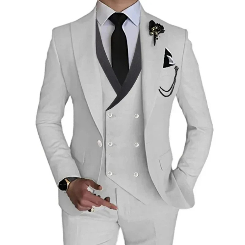 Stylish 3-Piece Slim Fit Men's Suit