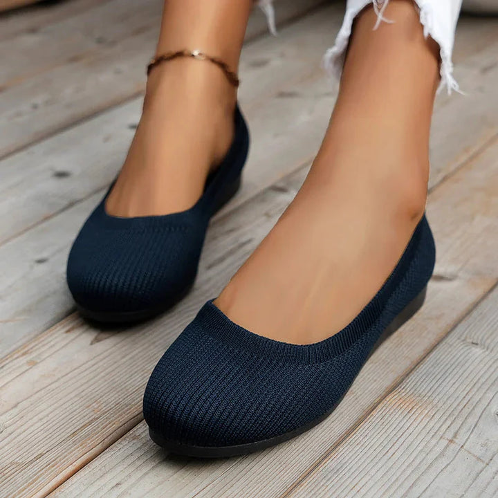 Eus Breathable Anti-Slip Summer Ballerina Shoes for Women