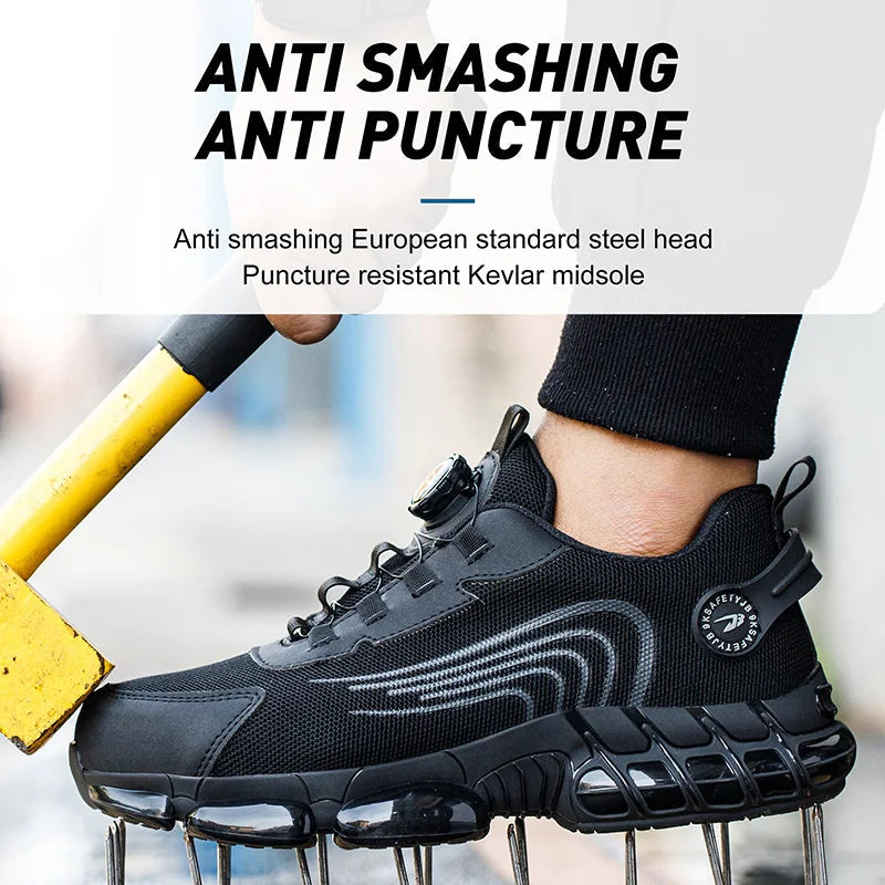 Men's Orthopedic Lace-Up Work Shoes
