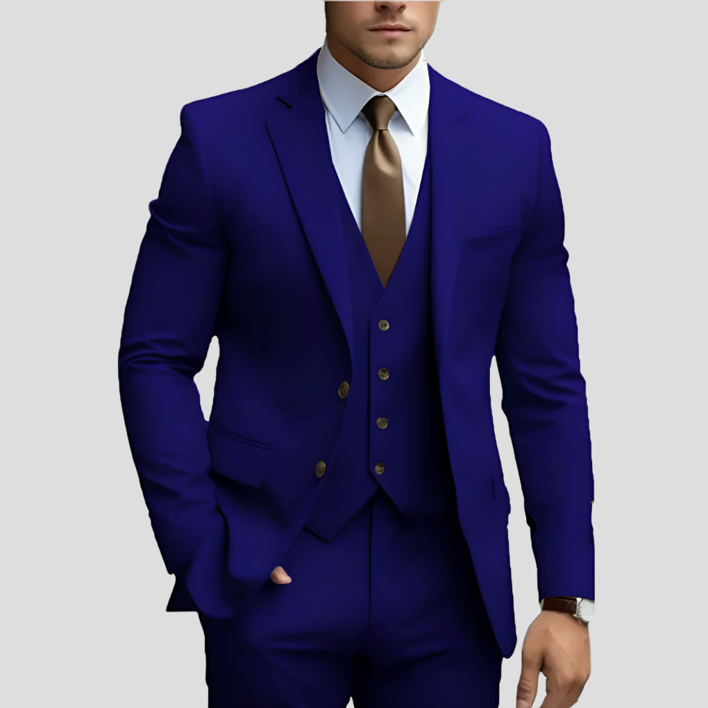 Elegant Style Men’s 3 Piece Beige Slim Fit Suit ( Pre-Sale )