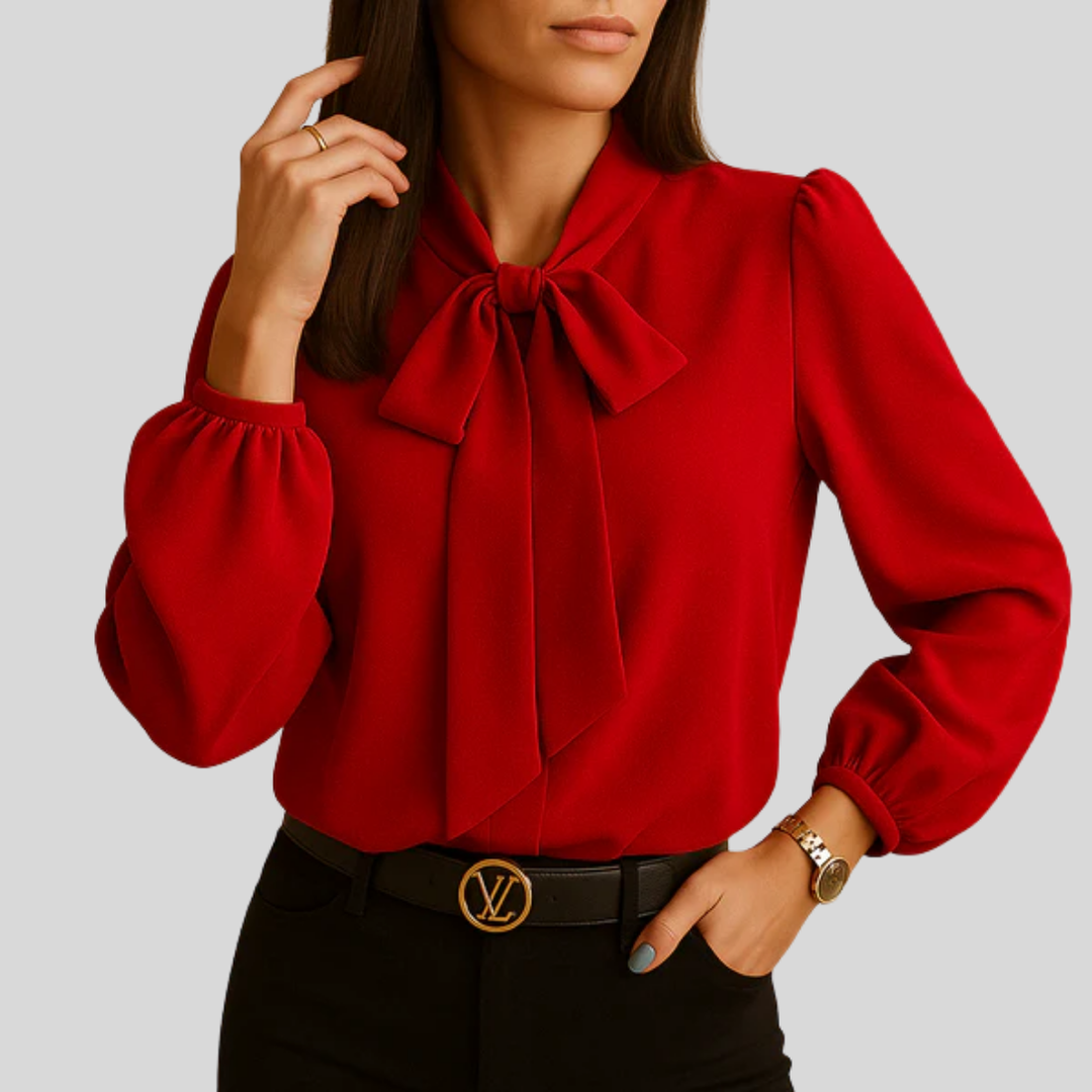 Women’s Blouse with Bow Detail