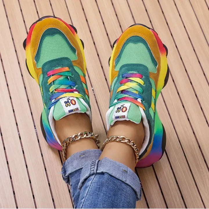 ActiveStep – Trendy Multicolor Sneakers with Platform Sole