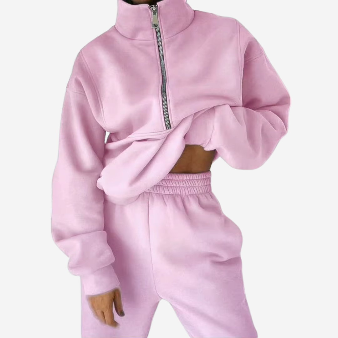 Two-Piece Tracksuit Comfort and Style Perfectly Matched