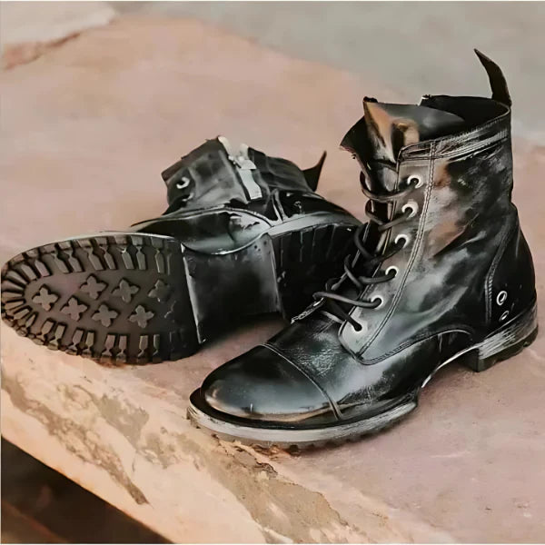 Araminta Vintage Leather Women's Boots – Timeless Elegance Meets Modern Comfort