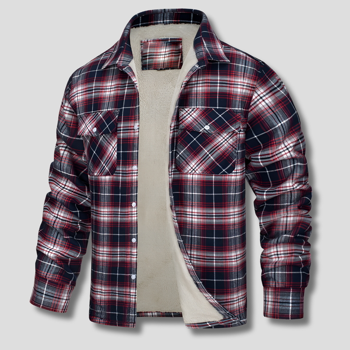 Cotton Checked Flannel Lumberjack Shirt