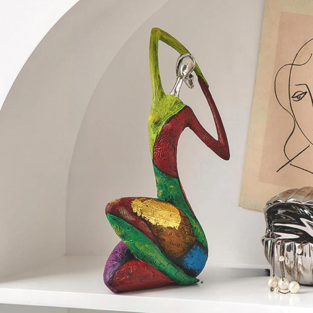 Modern Artistic Abstract Female Resin Sculpture