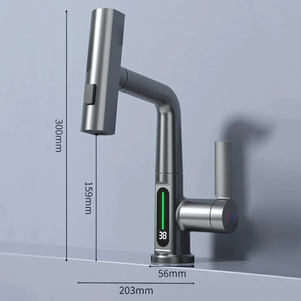 Flexible LED Faucet for Kitchen & Bathroom