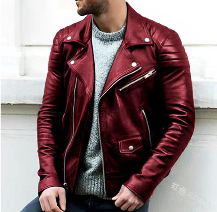 Douglas – Men's Leather Biker Jacket