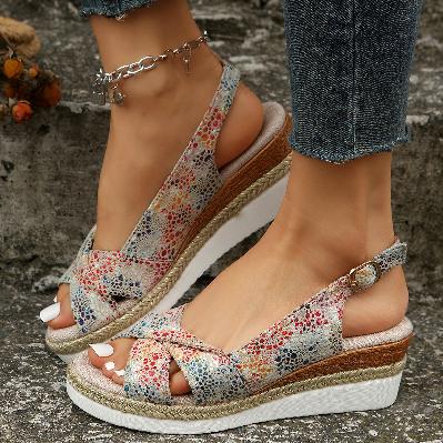 Fashionable Open-Toe Wedge Sandals for Women Elevate Your Summer Style with Comfort and Elegance