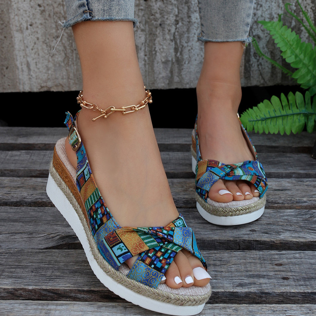 Fashionable Open-Toe Wedge Sandals for Women Elevate Your Summer Style with Comfort and Elegance