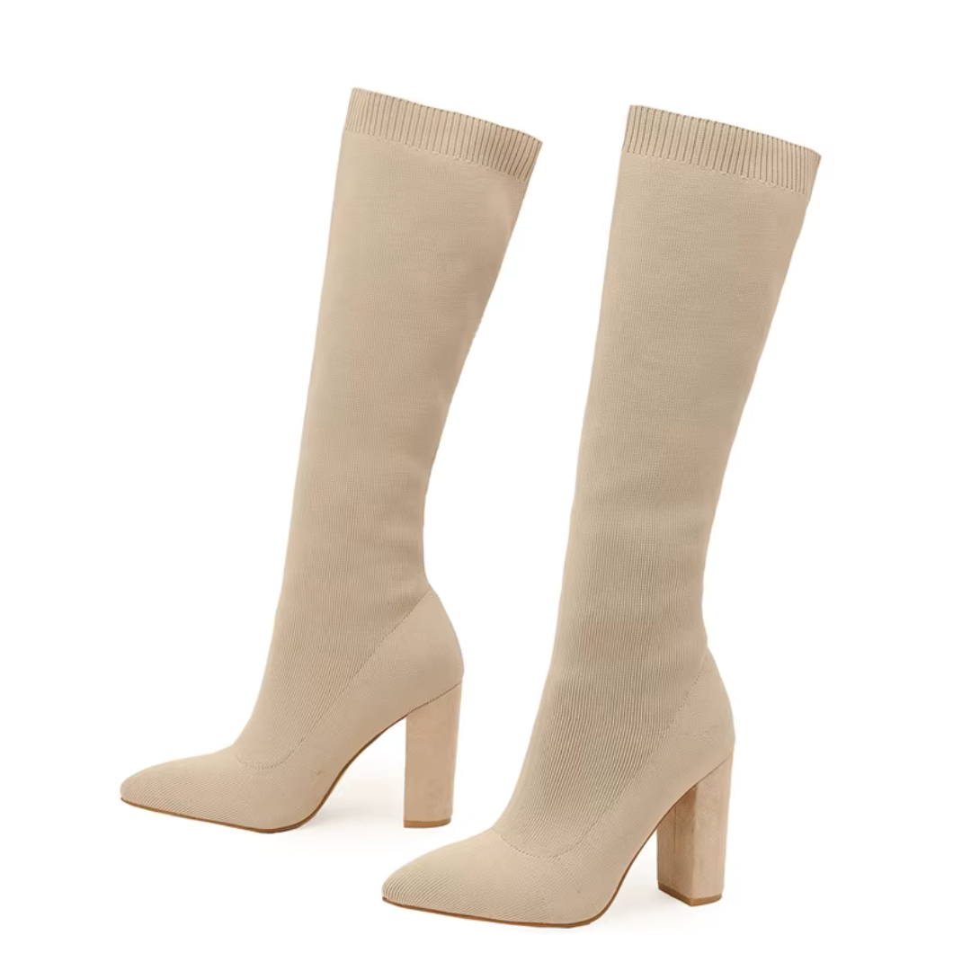 Women's Knee-High Stretch Boots Effortless Elegance with Everyday Comfort