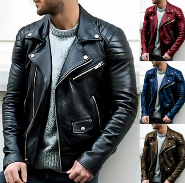 Douglas – Men's Leather Biker Jacket