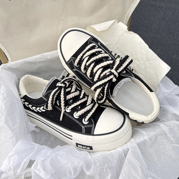 Serenity Platform Canvas Sneakers