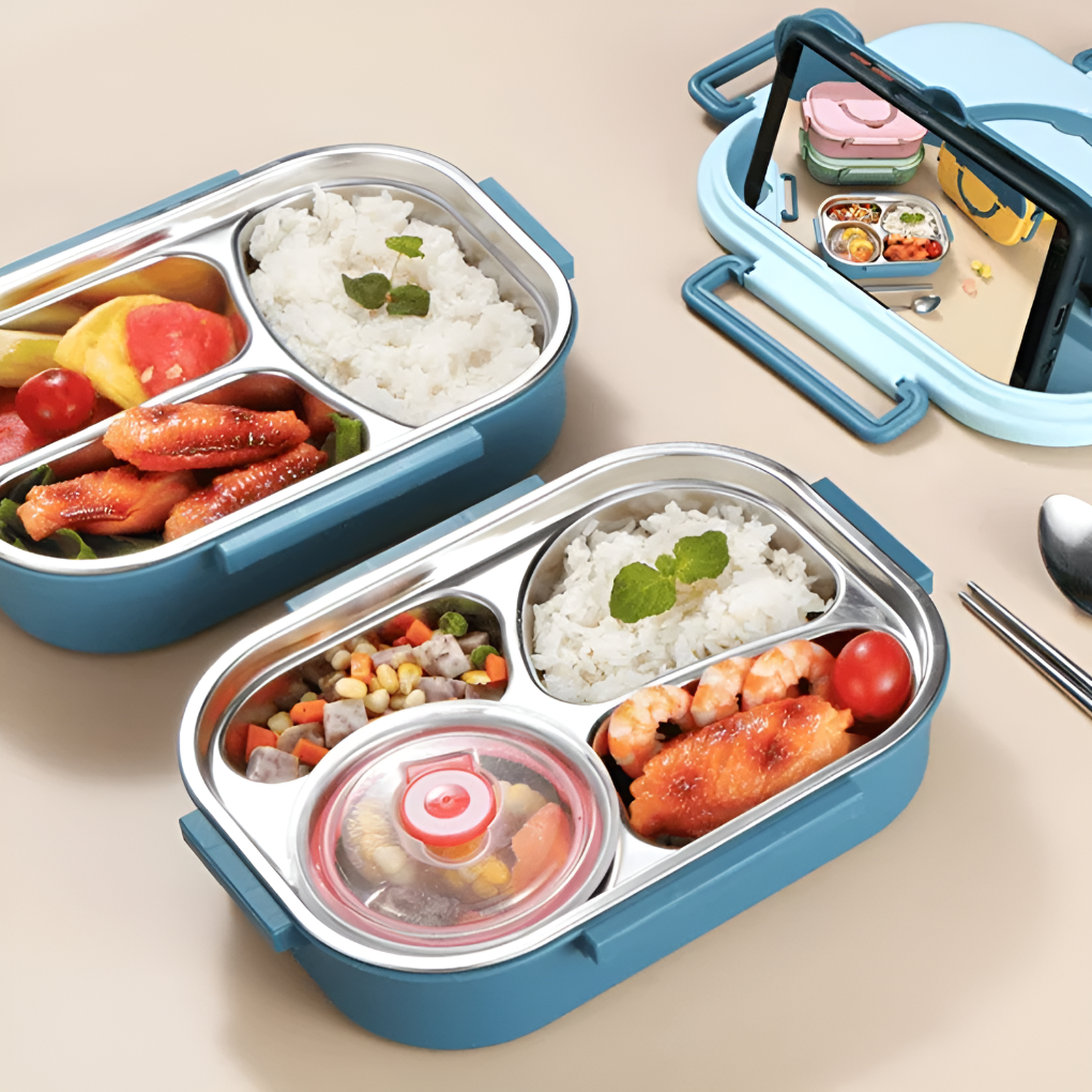 Thermal lunch box made of stainless steel