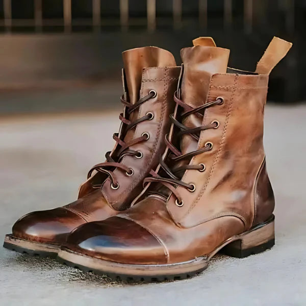 Araminta Vintage Leather Women's Boots – Timeless Elegance Meets Modern Comfort
