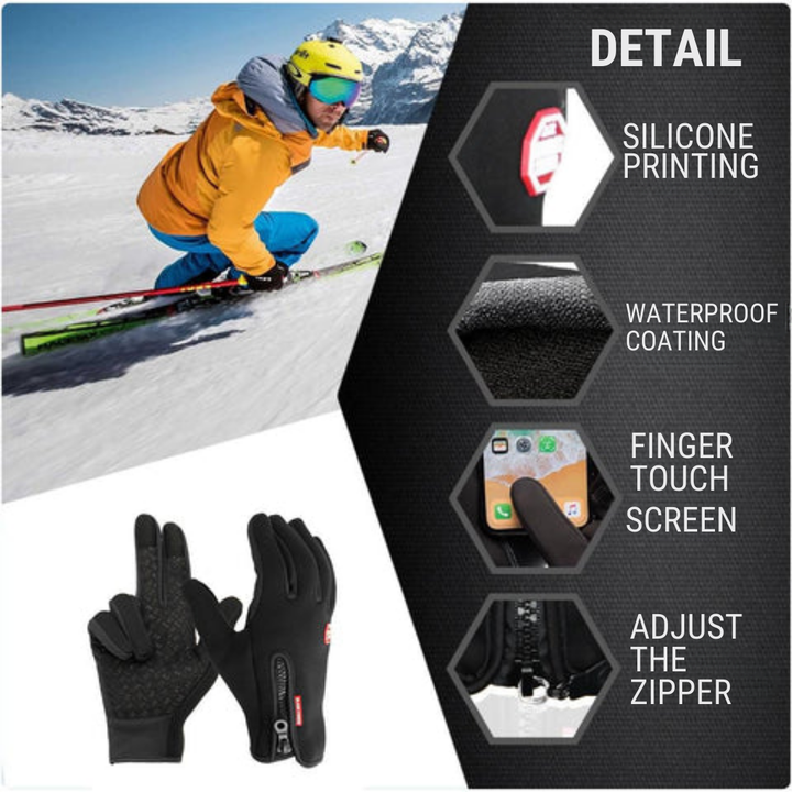 Winter Heated Gloves for Cycling, Biking & Skiing