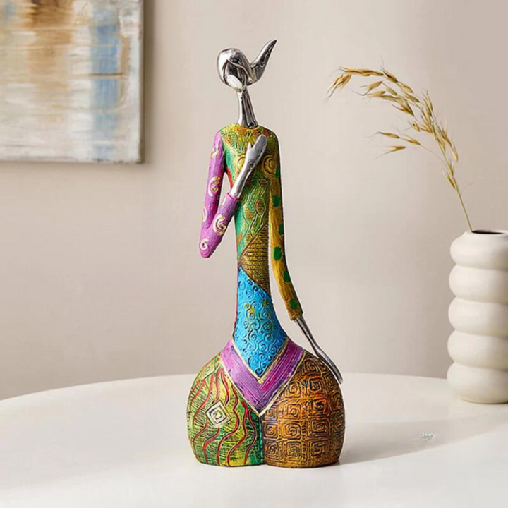 Modern Artistic Abstract Female Resin Sculpture
