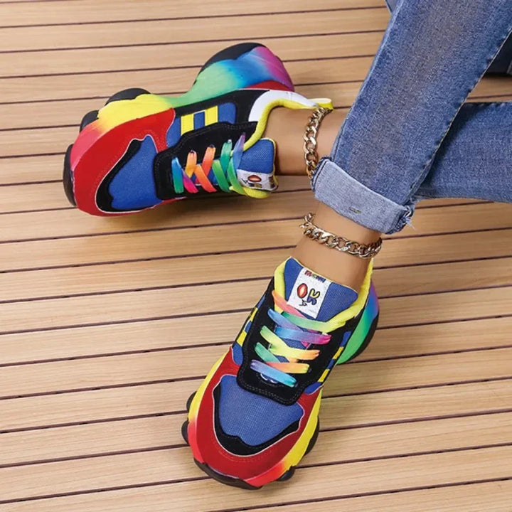 ActiveStep – Trendy Multicolor Sneakers with Platform Sole