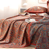 Blossom Embroidery Cotton Reversible Coverlet – Timeless Elegance and Comfort