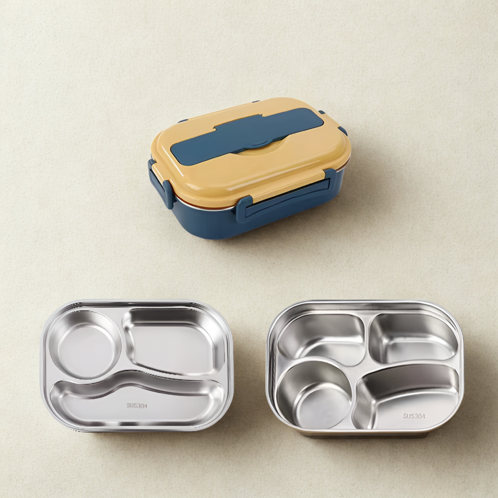 Thermal lunch box made of stainless steel